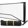 670x90 cm Portable Pickleball Frame With Net Professional Pickle Ball Game System Carrying Bag Metal Stand Tennis Nets 240223