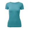 Lu S-Sleeved 1.0 Vestido de ioga T-shirt feminino Top top