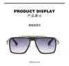 2022 نظارة شمسية خمر مربع نساء نظارات الشمس مصمم أزياء أزياء الظلال الفاخرة الإطار الذهبي للنظارات الشمسية UV400 التدرج LXN-EVO DITA