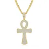 Best Selling Hip hop Iced Out D VVS Moissanite Colar Mens Womens Cross Pendant Colares