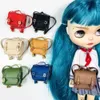 Handmade 1PCS 1/6 BJD Mini School Bag for Blyth OB11 OB24 1/8 1/12 Dolls Accessories 240301