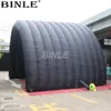 wholesale 12x6x5mH (40x20x16.5ft) custom made multifunctional giant black inflatable tunnel tent entrance stage cover marquee canopy for events