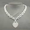 designer Jewelry NecklaceCollier de créateur S925 collier en argent sterling classique pendentif coeur collier de charme bijoux de marque de luxe cadeaux de vacances