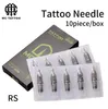 10 pz RS Aghi per cartucce sterili monouso per tatuaggi per tatuaggi Penna per macchina rotativa Round Shader Supplies8701397
