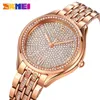 Skmei 2030 Relogio Feminino Moissanite Watch Rose Gold Fashion Women Watches Classic Wristwatch Diamond Quartz Watch