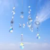 Decorazioni Silver Suncatcher Crystal Crystal Prism Light Catcher Finestra Sun Cazziere Rainbow Maker Prisma Garden Decoration Regalo per matrimoni