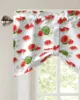Curtain Summer Fruit Watermelon Short Window Adjustable Tie Up Valance For Living Room Kitchen Drapes