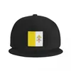 Ballkappen Benutzerdefinierte Flagge der Vatikanstadt Baseballkappe Männer Frauen Flache Snapback Hip Hop Hut Sport