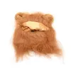 Funny Cute Pet Lion Mane Wig Cap Hat for Cat Halloween Xmas Clothes Fancy Dress with Ears Autumn Winter Costume Cosplay 240228