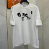 Mens Tee Designer Homens de manga curta T-shirt Running Bordado Monograma Flutuante Duplo Logo Patch T-shirts Férias Beach Man Party T Shirt