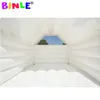 4.5x4.5m (15x15ft) avec ventilateur en gros blanc mini châteaux gonflables gonflables enfants sautant château de rebond maison extérieure gonflables commerciales videur à vendre
