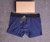 Designer Mens Underwear Breattable Pure Cotton Letter Brodery Boxers for Men mode varumärke lyxiga underbyxor 3 st med låda