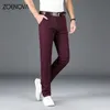 KEZONA printemps hommes mince Smart pantalons décontractés mode d'affaires coupe régulière pantalon droit bureau homme pantalon taille 40 38 240229