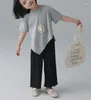 Trousers 2024 Stlye Girls Boys Pants Cotton Spring Fashion Kids Long 2-9t WW161