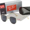 Men Rao Baa Sunglasses Classic Brand Retro Sunglasses Luxury Designer Eyewear Rays Metal Frame Designers Sun Glasses bans Woman Bands 3548 with box Glass lenses