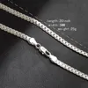 Ожерелье 5 мм 50 см, мужские ювелирные изделия, новая мода, стерлинговое серебро 925 пробы, большая длинная, широкая, модная мужская полная боковая цепочка для подвески1257j