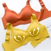Bras Seamless For Women Sexy Underwear Wire Free Brassieres Tops V Neck Comfy Wide Straps Invisible Intimates Lingerie