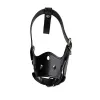 Deterrents Dog Muzzle Leather Comfort Secure AntiBarking Muzzles Breathable and Adjustable Allows Drinking and Eating Used with Collars