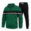 Tute da uomo Autunno 2024 Tuta invernale Giacca sportiva Pantaloni Due pezzi Set Moda Casual Tuta da uomo di marca Abbigliamento