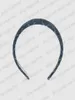 Designer Women Demin Hair Accessories High Quality Letter Hairband Small Slim Little Wrap Blue Black Hoop with Box Girls Party Dat3826507