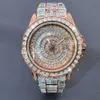 Personnalisé VVS Moissanite Top marque de créateur Baguette complète Montre de diamant de luxe Bijoux chauds pour femmes Hip Hop Ice Out Fill Moissani Watch Rapper