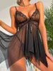 Vêtements de nuit pour femmes Lingerie sexy Femmes Pyjamas d'été Robe en dentelle Nuisettes les plus sexy Vêtements exotiques Femme Sleepdress Sex Vêtements Chemise de nuit