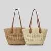 Evening Bags Casual Straw Baskets Bag Rope Woven Women Shoulder Handmade Summer Beach Handbags Large Capacity Bali Purses 2024 Holiday