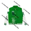 Saint Laurents Jscket Massaal lederen mouwen Baseball jas Uniform jas Single Breasted Warme jassen Koppels Herenjassen Kleding Varsity Jacket Lvse Jscket 968