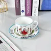 Europäische Kaffeetasse, klassisches Design, Porzellan-Teeset, Bone China-Teetasse und Untertasse und Nachmittagstee-Geburtstagsgeschenk-Einstellung