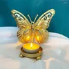 Candle Holders Wrought Iron Butterfly Holder Metal Candlestick Party Background Decoration For Wedding Holiday Y5GB