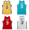 Dikişli Basketbol Forması #3 Chris Paul 2005-06 10-11 Mesh Hardwoods Classics Retro Formalar Erkek Kadın Gençlik Kırmızı Mavi