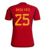 24-25 Maillots de football Espagne PEDRI LAMINE YAMAL RODRIGO PINO MERINO SERGIO M.ASENSIO FERRAN Hommes Enfants et Femmes HERMOSO REDONDO CALDENTEY 23 24 Maillot de football