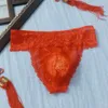 Nouveau String en dentelle sans couture, sous-vêtements Sexy à larges bords pour hommes, 910092