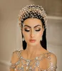 Luxury Bridal Gold Tiaras Headpieces for Wedding Jewelery Girls birthday party headdress Crown hair sticks accessories wedding jew1323010