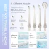 Blanchiment Shinesense Irrigateur Oral Dentaire Flosser Fil Pick Jet 3 Mode 250 ml Rechargeable Étanche pour le Nettoyage des Dents Blanchiment