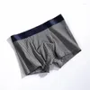 Sous-vêtements 3-Pack Sous-vêtements pour hommes 2024 Star Stripe Boxer Coton Respirant Doux Stretch Confortable Boxers filetés 8698