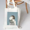 Shopping Bags Sweet Women Simple Korean Stylish Canvas Bag Literary Japanese Shoulder Girls Casual Cotton For Gifts