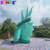 Jumbo 6mh (20 قدمًا) مع تمثال عملاق منفاخ من Liberty Head Balloon Man Sculpture للإعلان والديكور