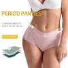 Kobiety majtki Kobiety na miesiączkę bawełnę menstruacyjny okres wysokiego poziomu bielizny Menstruelle Dowód menstruules Briefs