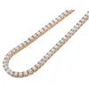 10k Gold 4 Prong Set Round Natural Diamond Single Row Tennis Chain 22 Available in Yellow/ White / Rose Gold