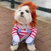 Barboteuses Halloween Costume drôle couteau poupée petits chiens de taille moyenne Transformation vêtements créatifs chat chemises animaux vêtements Kawaii