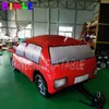 wholesale Personalizza il modello di auto gonfiabile gigante a grandezza naturale 4mLx2mWx2mH (13.2x6.5x6.5ft), grande palloncino volante a elio Automobile da corsa galleggiante per la pubblicità