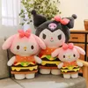 2024 The perfect combination of joyful cartoon characters and comfortable and soft hamburger doll pillows: Create your ideal leisure time
