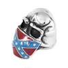 Bague de motard classique, drapeau américain, crâne infidèle, bijoux Vintage en acier inoxydable, cadeau pour hommes, SWR0658317v