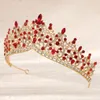 Silver Crown for Women Crystal Christmas Decorations Tiara Rhinestones Queen Headband Principessa per festa di compleanno da sposa da festa