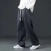 Мужские дизайнерские мешковатые спортивные штаны для бега, вельветовые повседневные спортивные штаны для мужчин с прямыми штанинами и широкими штанинами 240219