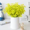 36 cm 5 fourchettes Babysbreath fleurs artificielles en plastique gypsophile bricolage bouquets floraux arrangement pour la décoration de la maison de mariage 240301