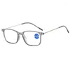 Sunglasses Anti Blue Light Reading Glasses Fashion Women Men Clear Computer Presbyopic Eyeglasses Spring Legs Frame Eyewear 1.0 To 4.0