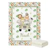 lvyziho Animals baby boy burib sheet set jungle保育園パーソナライズされた名前のベビーベッドベッドセットベビーシャワーギフトベビーアニマルブランケット240220