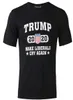 Trump 2020 Imprimer T-shirt S3XL Oneck manches courtes hommes chemises été coton t-shirt mode noir Trump chemise décontractée cadeaux VT06423299541